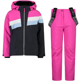 Дитячий комплект CMP: куртка та штани, антрацит/фуксія, 176