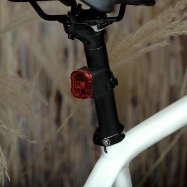 Набір велоліхтарів ADDVIEW, сертифікований StVZO, LED, IP65, водонепроникний - передній + задній ліхтар, USB Type-C, монтаж без інструментів, Twins