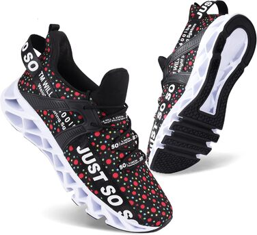 Чоловічі кросівки для бігу JSLEAP - дихаючі, легкі, спортивні, для тенісу та повсякденного носіння (43 EU, 1d кольорові точки)