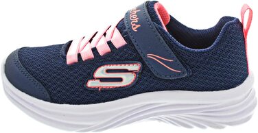 Кросівки Skechers для дівчаток 302450L, розмір 28.5 EU, темно-сині з кораловою обробкою, сітка