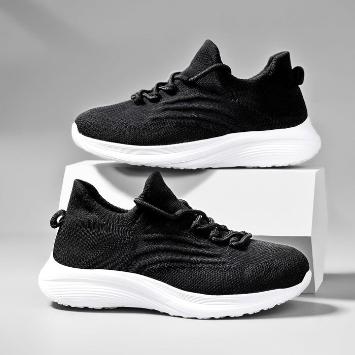 Дитячі кросівки для залу: дихаючі, чорні, розмір 31-39 (EU 38)