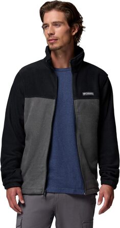 Чоловіча флісова куртка Columbia Steens Mountain Full Zip 2.0 на блискавці, чорна (Black/Grill), розмір L