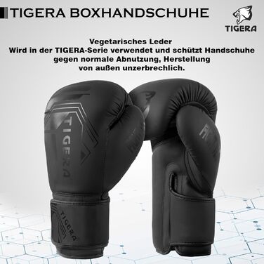 Боксерські рукавички Tigera 12oz для чоловіків і жінок, тренувальні, для боксу, MMA, муай-тай, спарингу, кікбоксингу