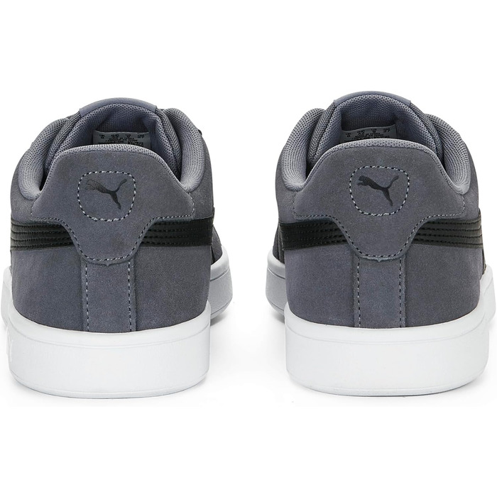 Кросівки Puma Smash V2 Low-Top унісекс, сірі з чорним та білим (Gray Tile/Black/White), розмір 44.5 EU