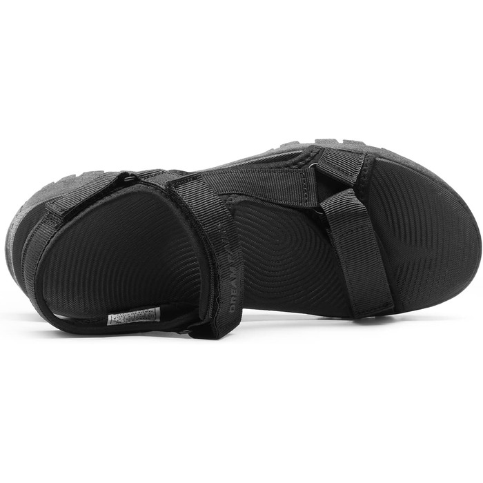 Жіночі спортивні сандалі DREAM PAIRS з комфортною устілкою, профільованою підошвою та регульованими ремінцями, чорного кольору, 39 EU