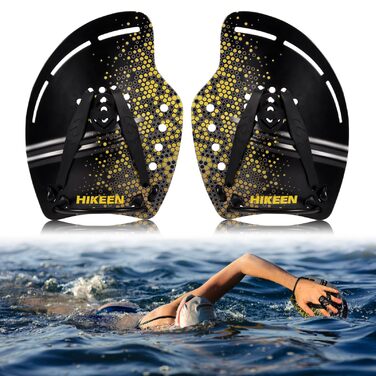 Плавці для плавання Profi, вигнуті, гідродинамічний дизайн, регульовані ремінці, для силових тренувань, жовті