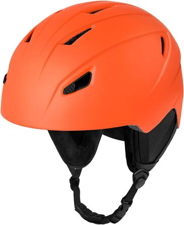 Шолом для сноуборду Skihem для чоловіків та жінок, з вентиляцією, полікарбонат, захист обличчя, оранжевий, розмір M