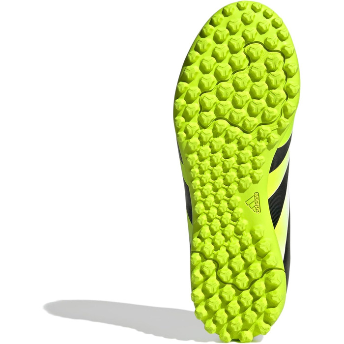 Дитячі футбольні бутси adidas Predator Club Hook and Loop для газону, розмір 35 EU, білий/чорний/лимонний, унісекс