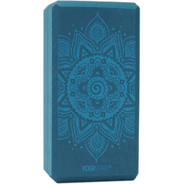 Блок для йоги Yogistar Yogiblock Basic Art Collection Спіральна мандала бірюзовий