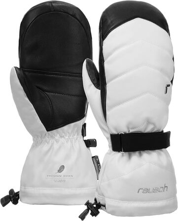 Жіночі лижні рукавиці Reusch Nadia R-Tex XT з пуховою ізоляцією та водонепроникною мембраною, дуже теплі зимові рукавички для сноуборду та катання на лижах, чорні, розмір 6