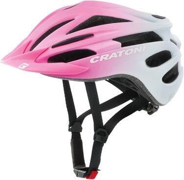 Дитячий велосипедний шолом Cratoni Pacer JR для MTB, рожево-білий, матовий