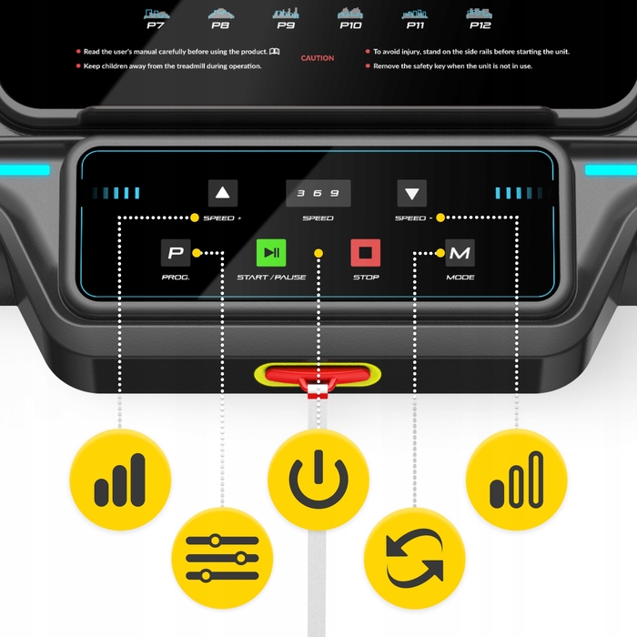 Електрична бігова доріжка 4FIZJO MY-SPEED до 90 кг