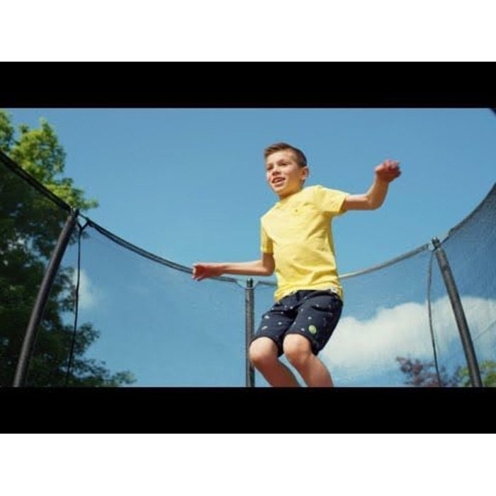 Батут Salta Comfort Edition прямокутний, 153 x 214 см, зелений