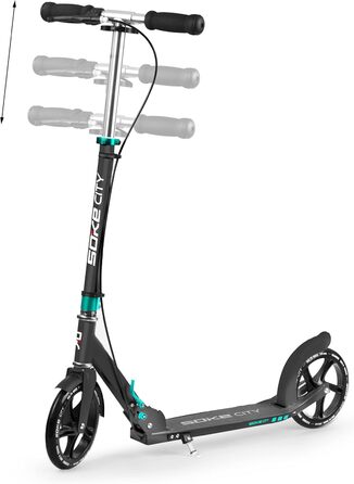 Міський самокат SOKE Cityroller чорно-блакитний - для дорослих та підлітків