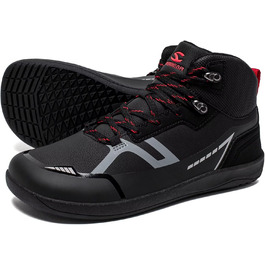 Мінімалістичні шкарпетки-туфлі HOBIBEAR для жінок та чоловіків, широка колодка, легкі трекінгові черевики з натуральної шкіри, розмір 36/37.5 EU, чорний колір