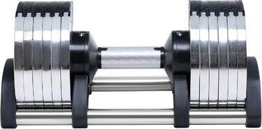 Регульована гантель - гантель з підставкою, компактна гантель для жінок та чоловіків, тренування та фітнес вдома, 6 рівнів ваги 2-24 кг