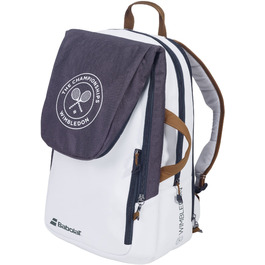 Рюкзак тенісний Babolat Pure Wimbledon біло-сірий для ракет та аксесуарів