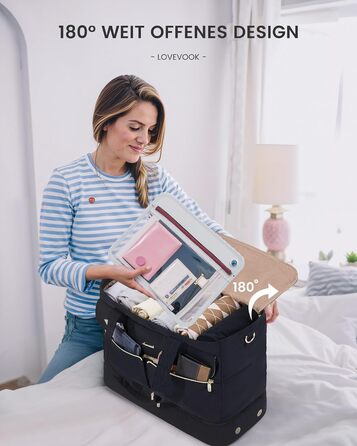 Сумка-трансформер LOVEVOOK для подорожей: 45л, для спорту, в аеропорт, пологовий будинок, з відділенням для взуття та мокрих речей (Чорний)