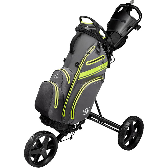 Сумка для гольфу Wilson WS EXO Dry Stand Bag, сіра/жовта/срібна