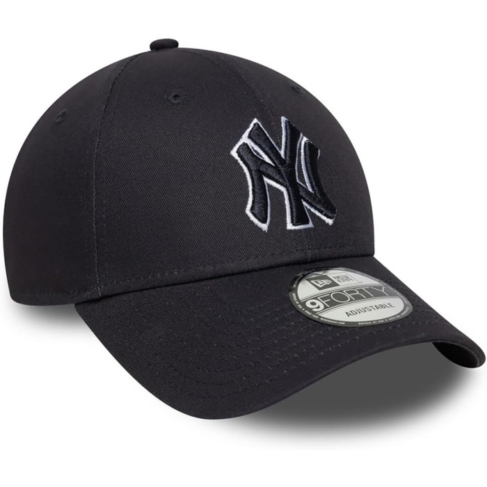 Кепка New Era 9Forty Strap Cap з вишитим логотипом New York Yankees (Navy)