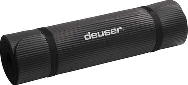 Фітнес-мат Deuser XL 180x90x1 см, нековзкий, теплоізольований, екологічний, NBR, для йоги, гімнастики, спорту