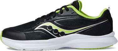 Кросівки для бігу Saucony Kinvara 13 для дівчаток та хлопчиків, чорний/лайм, розмір 11 Wide Big Kid