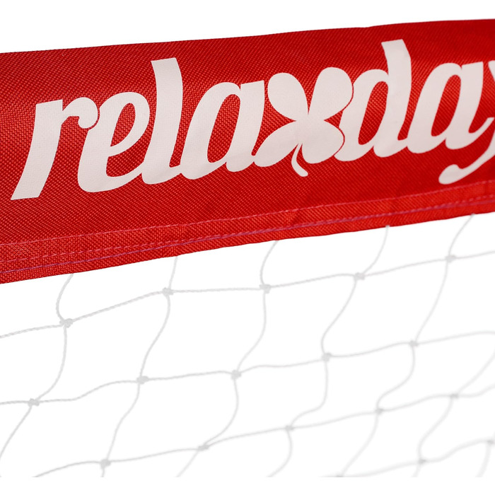 Футбольні ворота Relaxdays для саду, комплект 2 шт, для дітей та дорослих, 110x150x75 см, металеві, міцні, червоні