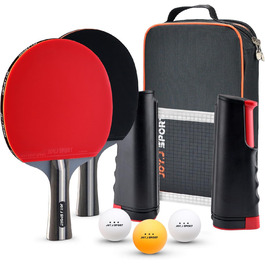Набір для настільного тенісу S3: ракетки, м'ячі, сітка. Підходить для дітей, початківців, сімей та професіоналів
