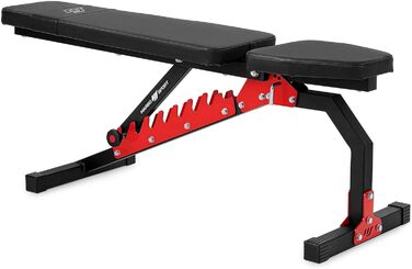 Регульована лавка для жиму Marbo Sport MH-L114 2.0, чорна, універсальна фітнес-лавка для тренувань, багатофункціональна, для дому та спортзалу