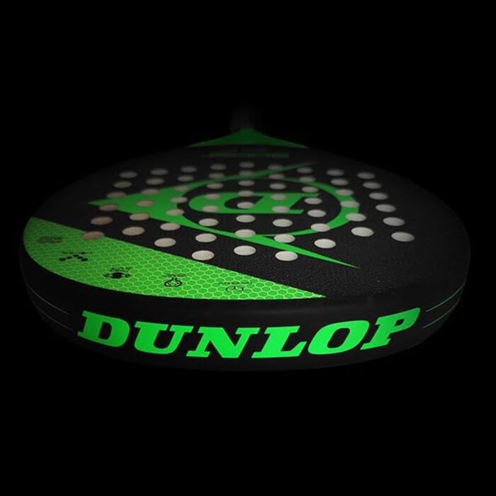 Падел ракетка DUNLOP Boost, універсальний розмір, чорна/зелена