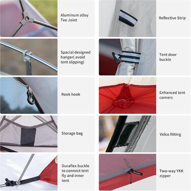 Намет Naturehike Cloud Up 1 - ультралегкий намет для 1 особи (4 сезони) | Naturehike