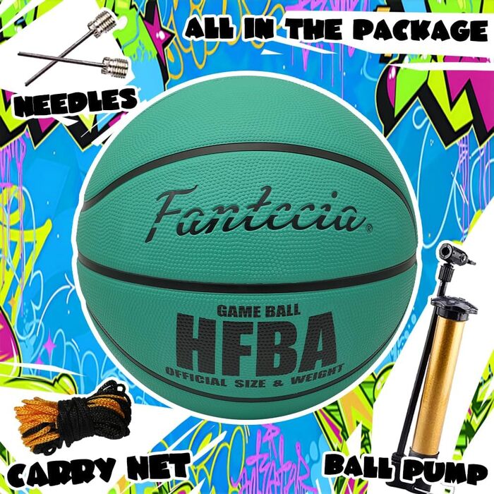 Баскетбольний м'яч Fantecia розмір 7, гумовий, для залу та вулиці