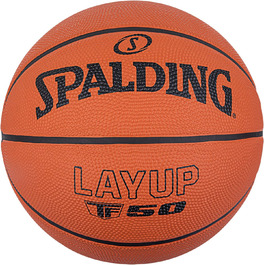 Баскетбольний м'яч Spalding TF-50 розмір 5, гумовий, для вулиці, антиковзний, помаранчевий, для початківців, офіційна версія 2022