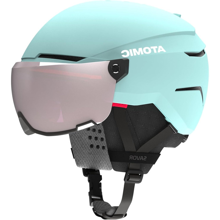 Лижний шолом ATOMIC Savor Visor JR бірюзовий 51-55 см для дітей
