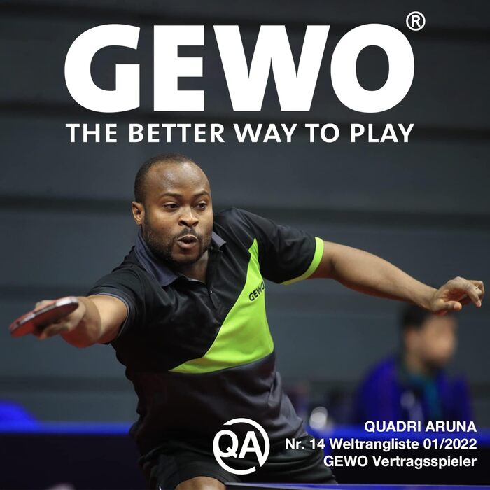 GEWO PS Blast Carbon Pro – професійна карбонова ракетка для настільного тенісу, ITTF сертифікована, з гумою GEWO Return Pro, висока швидкість і обертання, 2,0 мм губка, ручка конкавна