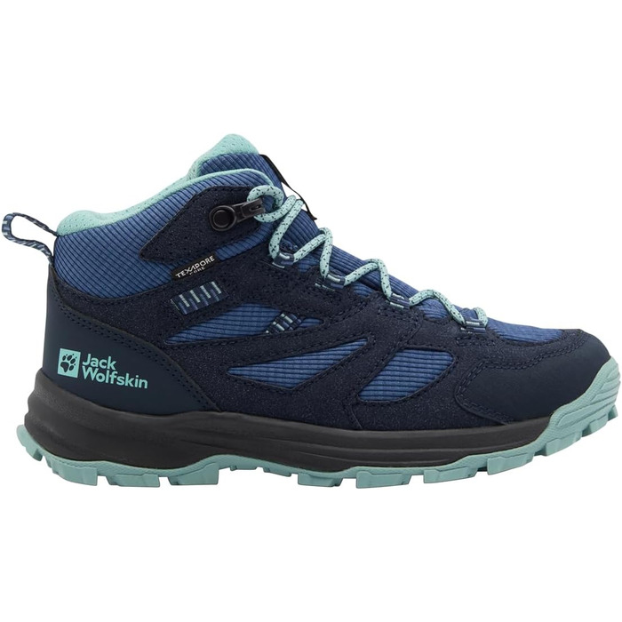Черевики для ходьби Jack Wolfskin Vojo Tour Texapore Mid K, дитячі, 34 EU, колір: нічний синій