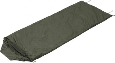 Сплячий мішок Snugpak Jungle Bag WGTE з вбудованою москітною сіткою - Легкий, гігієнічний спальний мішок/плед для кемпінгу та експедицій у тропічному кліматі (Оливковий, права блискавка)