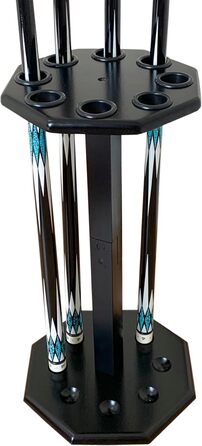 Стійка для більярдних київ GACCO BILLIARDS на 8 київ, аксесуар для більярдного столу, дерев'яний підсвічник, чорний колір