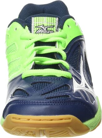 Дитячі спортивні кросівки Mizuno Lightning Star Z2 для залу, розмір 42 2/3 (34 EU), блакитний, білий, зелений