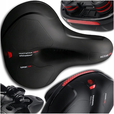 Велосипедне сідло Edibazzar: комфортне пінопластове з вентиляцією, 200 мм