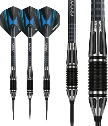 Дротики WINMAU Majestic Profi з вольфраму для дартсу зі сталевим наконечником, набір з оперенням і стрижнями
