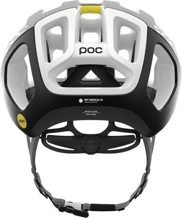 Велосипедний шолом POC Ventral Air MIPS NFC, медичний чип, чорний/білий матовий, розмір M (54-59 см) — ідеально для пригод та диких поїздок