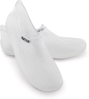 Seac SoftGummischuhe: унісекс аквашузи для пляжу, моря, басейну та відпочинку (43/44 EU, прозорі)