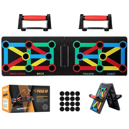 Баланс-дошка для віджимань 12 в 1, багатофункціональний тренажер для дому Push Up Board для чоловіків та жінок