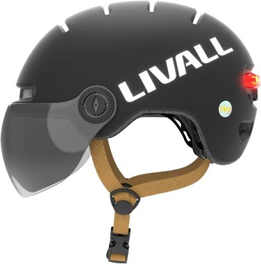 Розумний велосипедний шолом LIVALL L23 з LED-підсвіткою, знімним козирком, сертифікатами NTA8776 і CPSC, функцією виявлення падіння, для електровелосипедів, самокатів, скейтбордів, для дорослих чоловіків і жінок