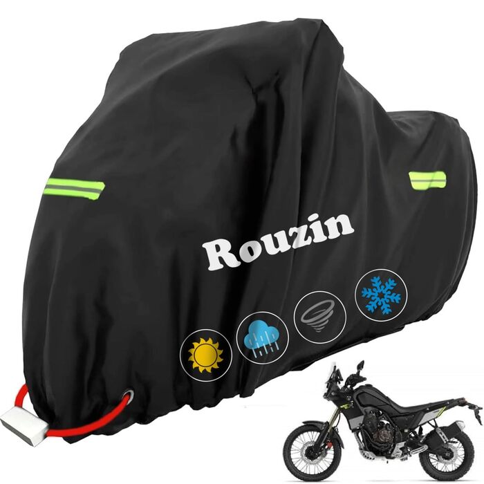 Водонепроникний чохол для мотоцикла та скутера XXXL, захисна накривна тканина 420D Oxford для вулиці, 265x105x133 см