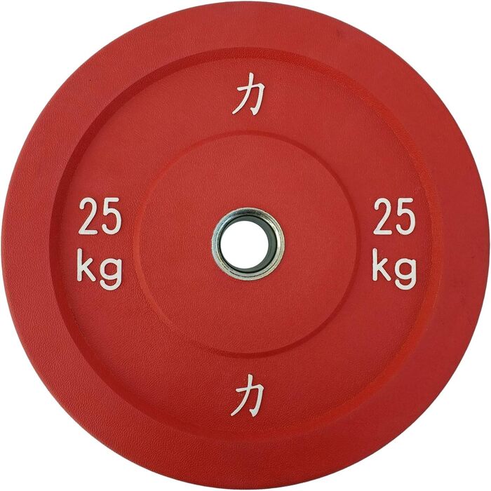 Бампери для штанги Strength Shop Riot, кольорові, пара 5-25 кг, повністю гумові, IWF, діаметр 450 мм, отвір 51 мм