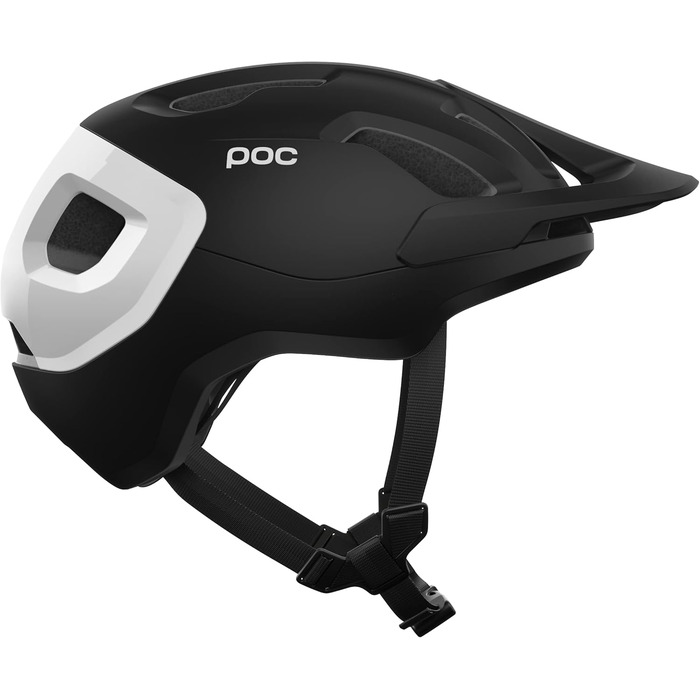 Велошолом POC Axion Race MIPS для трейл-райдерів, захисна технологія MIPS Integra, максимальний комфорт і безпека, розмір L (59-62 см), матовий чорний/білий