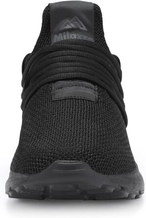 Чоловічі кросівки Milazzo для спорту та бігу – зручні, дихаючі, з неслизькою підошвою. Ідеальні для тренувань та повсякденного носіння (1229allesschwarz, 43 EU)