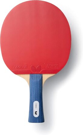 Професійна ракетка для настільного тенісу BUTTERFLY Force, ITTF, чорна/червона, для турнірів і просунутих гравців, з високим зчепленням